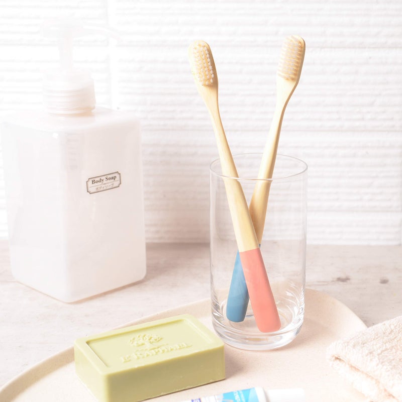 laboos Bamboo Toothbrushes Pack of 4 | eco-Friendly & Biodegradable | Non-Plastic BPA Free Soft Natural Bristles for Gingivitis and Sensitive Teeth | Recyclable Eco Toothbrush Men & Women - Image 3